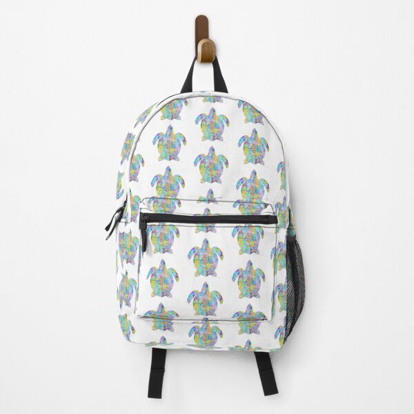 Item preview, Colorful Whimsical Sea Turtle Art by Sharon Cummings designed and sold by Sharon Cummings Art.