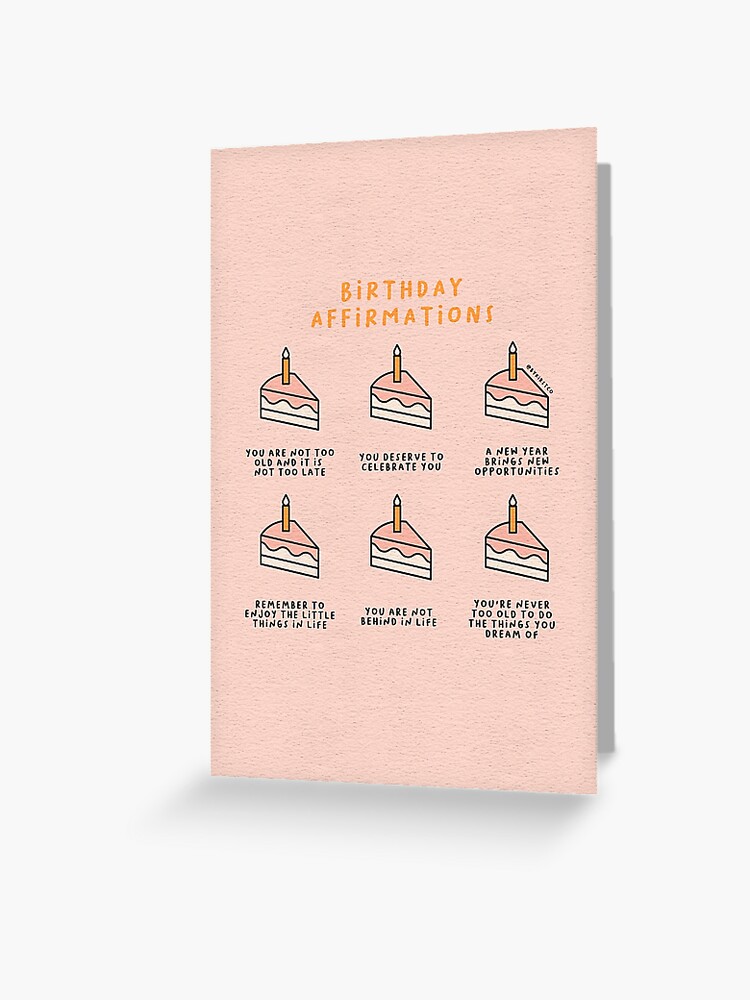 Affirmationen zum Geburtstag.