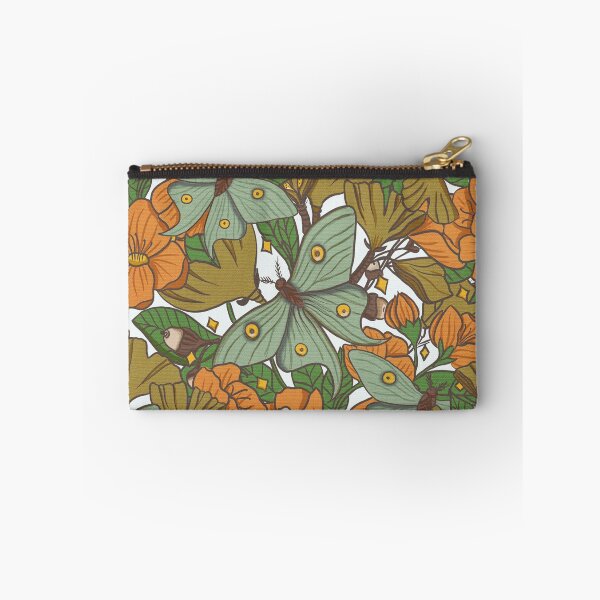 Item preview, Luna moth and summer flowers pattern designed and sold by LKL-Designs.
