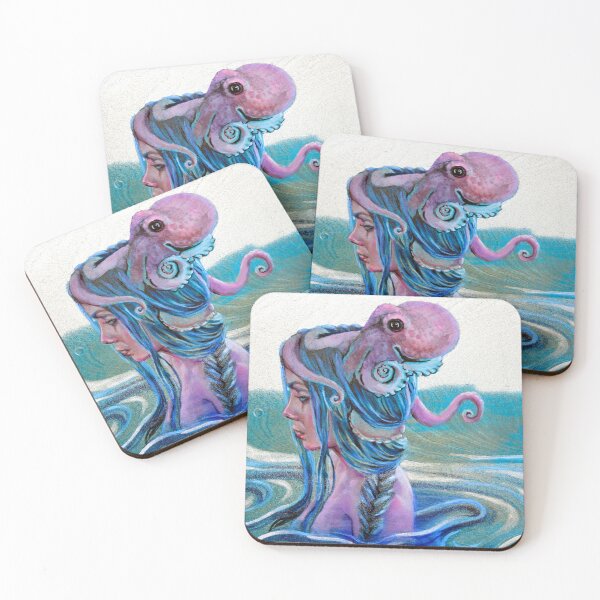 Item preview, Mermaid with Octopus designed and sold by AmandaFineArt.