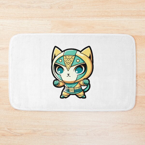 Aperçu de l'œuvre Lucha Libre Cats | Lutte mexicaine | Chats kawaii | Chats chibi | Chats animés | Lucha Libre Cats 07 créée et vendue par Catcosm.