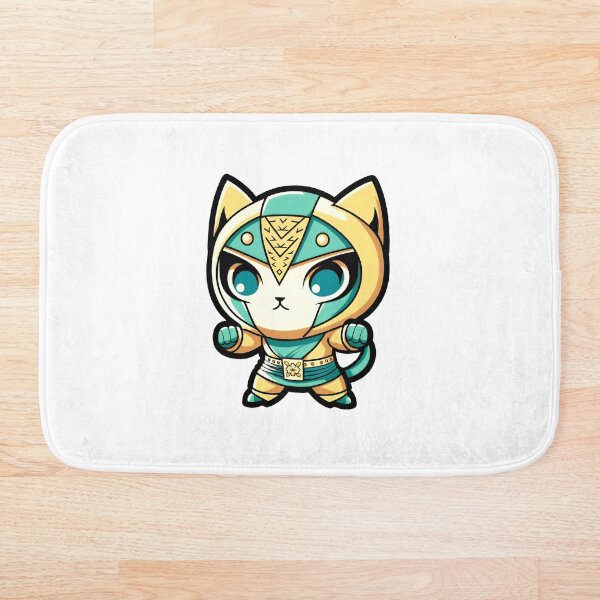 Item preview, Lucha Libre Cats | Mexican Wrestling | Kawaii Cats | Chibi Cats | Anime Cats | Lucha Libre Cats 07 designed and sold by Catcosm.
