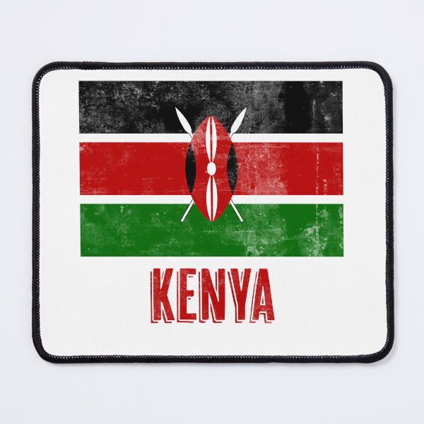 Item preview, Flag of Kenya "Grunge" look. designed and sold by KTSubz Faith & Fun Designs.