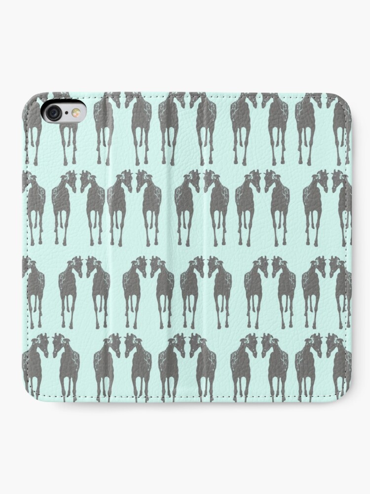 Alternate view of Sticking his neck out, blue iPhone Wallet