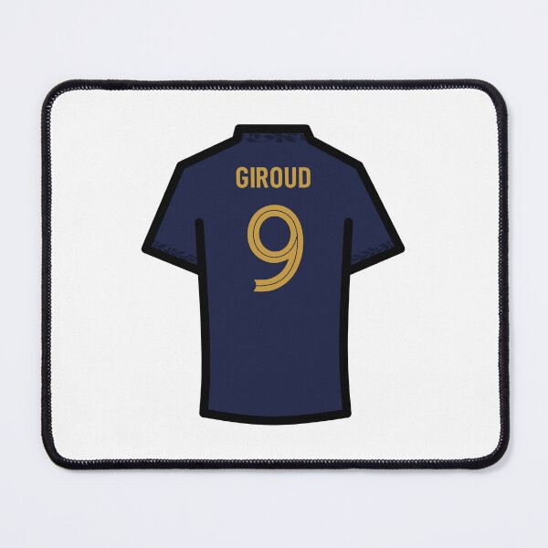 Item preview, Giroud #9 FRA Blue Gold 22 Football Jersey designed and sold by Millustgfx.