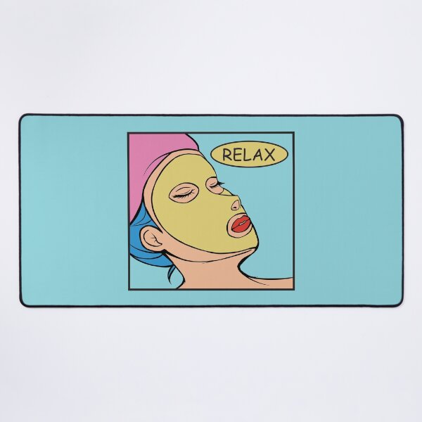 Item preview, Relax Pop Art Woman Spa Face Treatment designed and sold by halleinstyle.