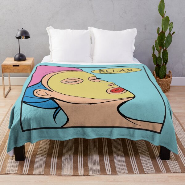 Item preview, Relax Pop Art Woman Spa Face Treatment designed and sold by halleinstyle.