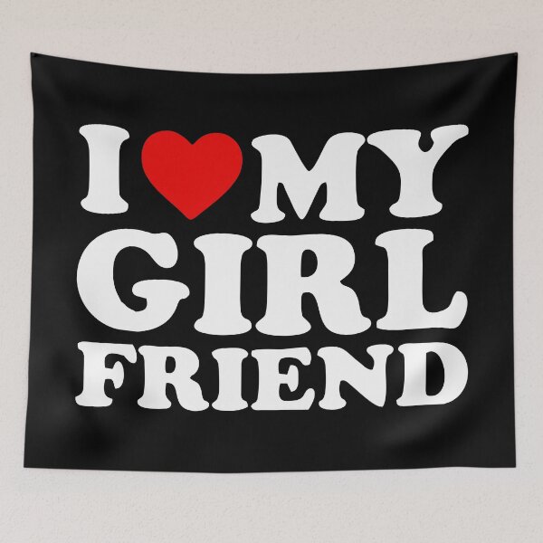 Item preview, I Love My Girlfriend Shirt I Heart My Girlfriend Shirt GF white copy designed and sold by SuneeKeiko.