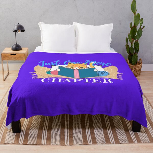Item preview, Just One More Chapter Cat Reading (purple) designed and sold by Novelty-Shirts.