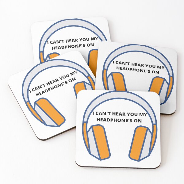 Item preview, I CAN'T HEAR YO MY HEADPHONE'S ON designed and sold by KIRA BROWN.