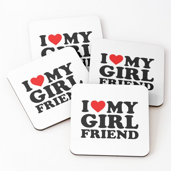 Item preview, I Love My Girlfriend Shirt I Heart My Girlfriend Shirt GF black designed and sold by SuneeKeiko.