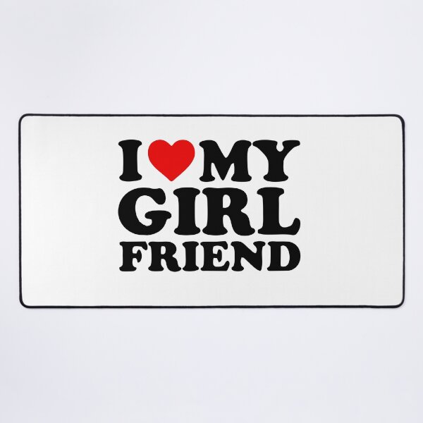 Item preview, I Love My Girlfriend Shirt I Heart My Girlfriend Shirt GF black designed and sold by SuneeKeiko.