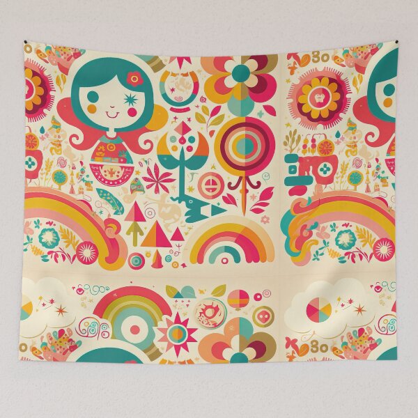 Item preview, Childish design motif with flowers designed and sold by br3wow.
