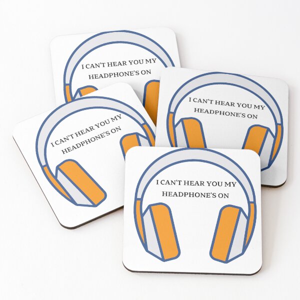Item preview, I CAN'T HEAR YOU MY HEADPHONE IS ON  designed and sold by KIRA BROWN.