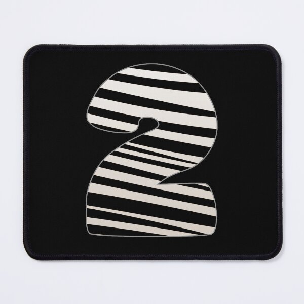 Item preview, Zebra pattern number. Zebra striped numbers. number 2 designed and sold by IlustradoArts.
