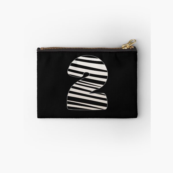Item preview, Zebra pattern number. Zebra striped numbers. number 2 designed and sold by IlustradoArts.