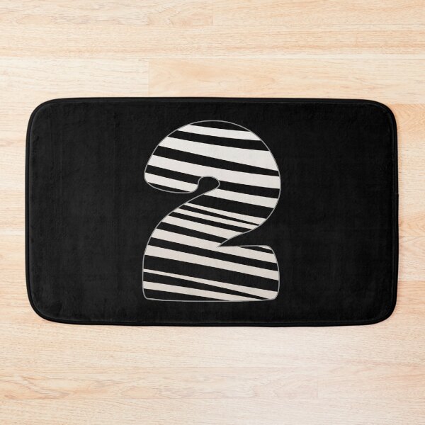 Item preview, Zebra pattern number. Zebra striped numbers. number 2 designed and sold by IlustradoArts.