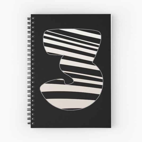 Item preview, Zebra pattern number. Zebra striped numbers. Number 3 designed and sold by IlustradoArts.