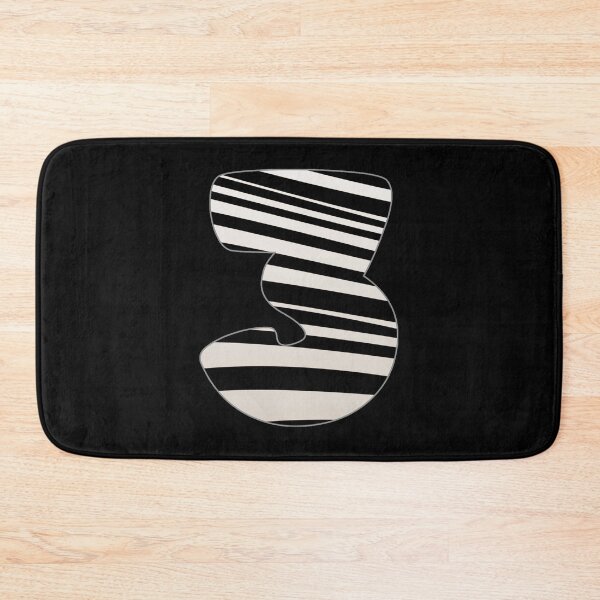 Item preview, Zebra pattern number. Zebra striped numbers. Number 3 designed and sold by IlustradoArts.