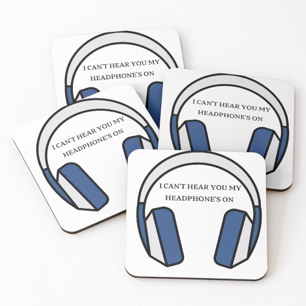 Item preview, I CAN'T HEAR YOU MY HEADPHONE'S ON  designed and sold by KIRA BROWN.