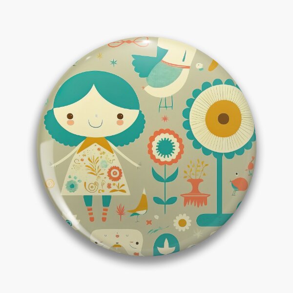 Item preview, Childish design motif with birds designed and sold by br3wow.