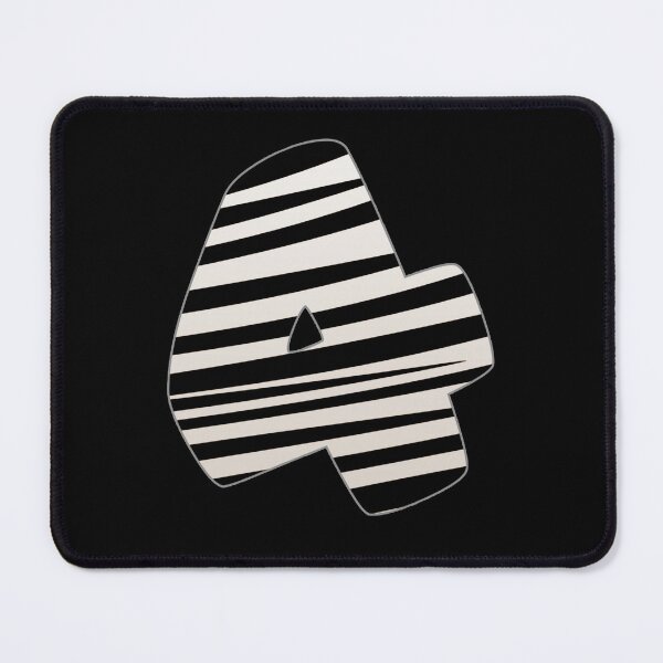 Item preview, Zebra pattern number. Zebra striped numbers. Number 4 designed and sold by IlustradoArts.