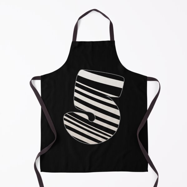 Item preview, Zebra pattern number. Zebra striped numbers. Number 5 designed and sold by IlustradoArts.