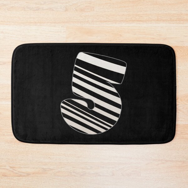 Item preview, Zebra pattern number. Zebra striped numbers. Number 5 designed and sold by IlustradoArts.