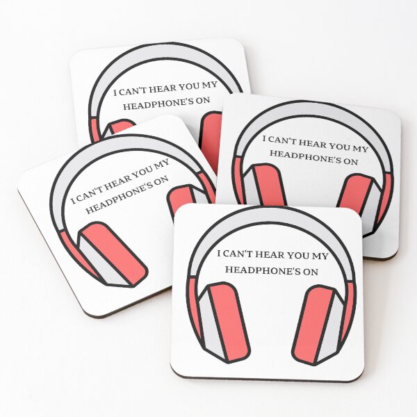 Item preview, I CAN'T HEAR YOU MY HEADPHONE'S ON designed and sold by KIRA BROWN.