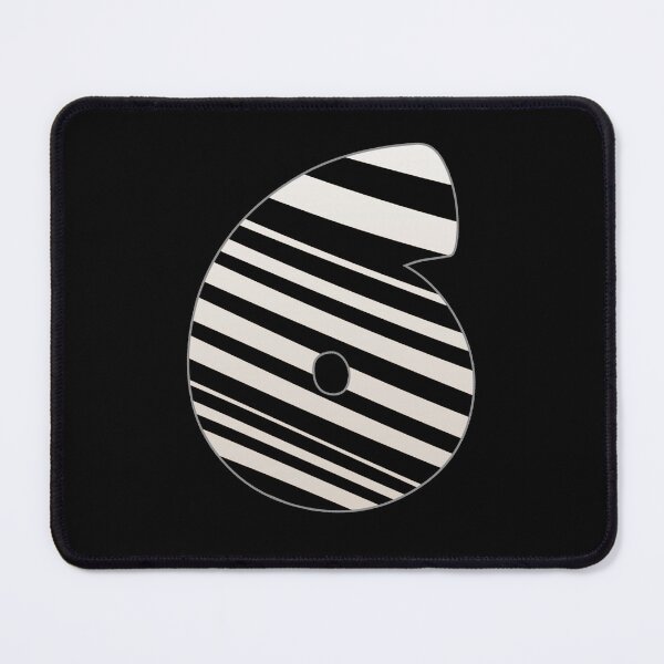 Item preview, Zebra pattern number. Zebra striped numbers. Number 6 designed and sold by IlustradoArts.