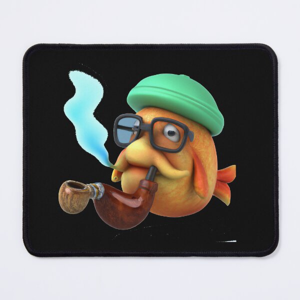 Fish wearing glasses and smoking cigar, File name: 08_06_01…