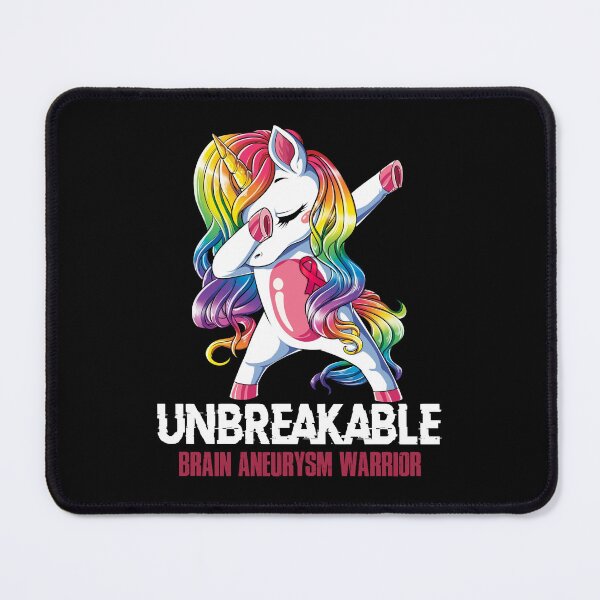 Item preview, Brain Aneurysm Awareness - Unicorn Brain Aneurysm Warrior Ribbon UNBREAKABLE designed and sold by Fernandezf.