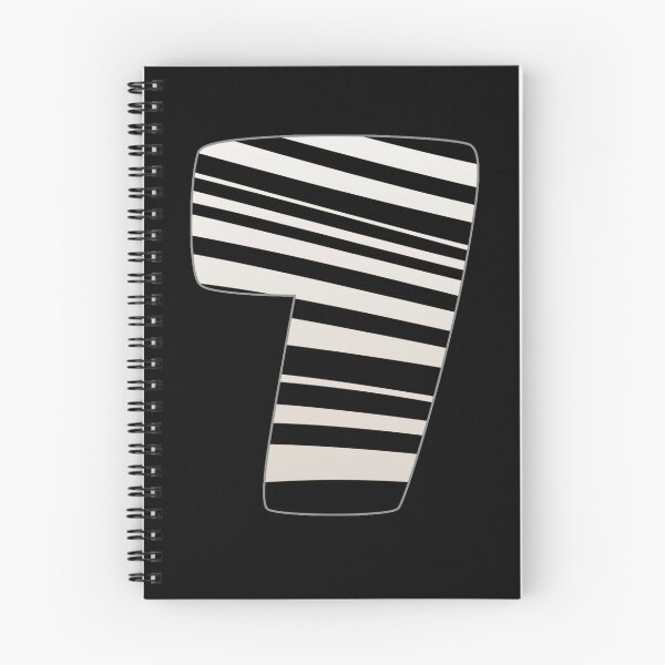 Item preview, Zebra pattern number. Zebra striped numbers. number 7 designed and sold by IlustradoArts.