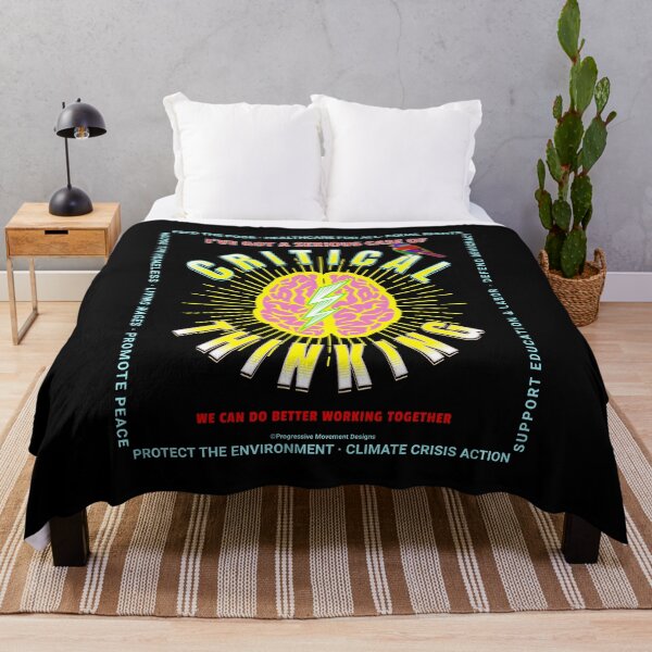 Item preview, PMD00160 Progressive Movement Designs critical thinking brain on black w rainbow colored bird for progressives or LGBTQ designed and sold by ProgressiveLeft.