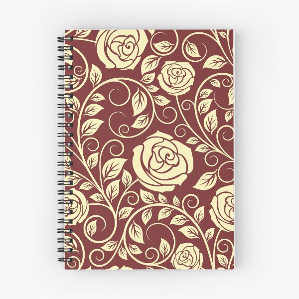 Item preview, Pattern of roses on a burgundy background  designed and sold by NNDraw.