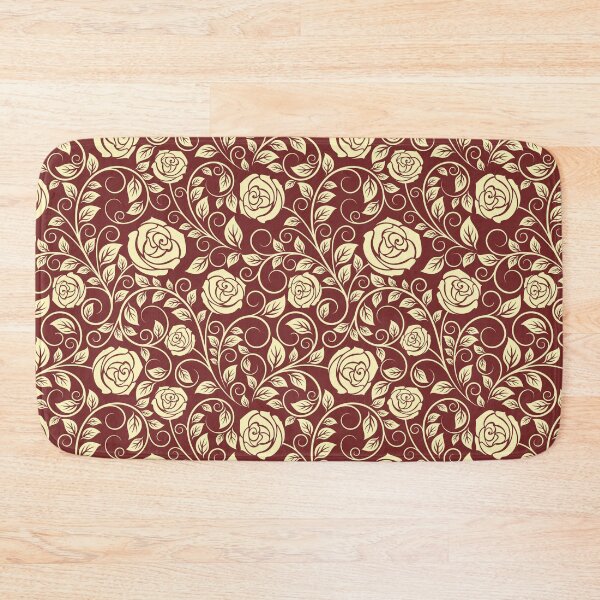 Item preview, Pattern of roses on a burgundy background  designed and sold by NNDraw.