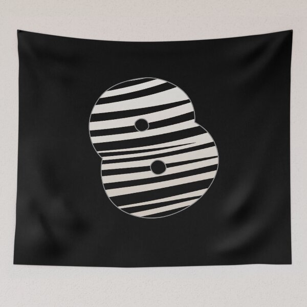 Item preview, Zebra pattern number. Zebra striped numbers. Number 8 designed and sold by IlustradoArts.