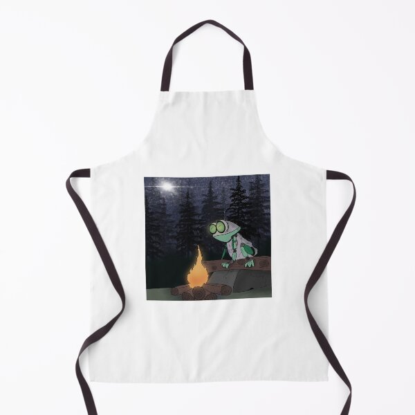 Item preview, Robot Frog Enjoying Campfire designed and sold by Gralala.