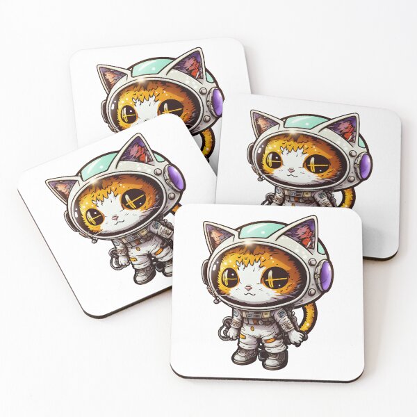 Item preview, Kawaii Space Cats | Chibi Cats | Kawaii Cats | Anime Cats | Space Cats 06 designed and sold by Catcosm.