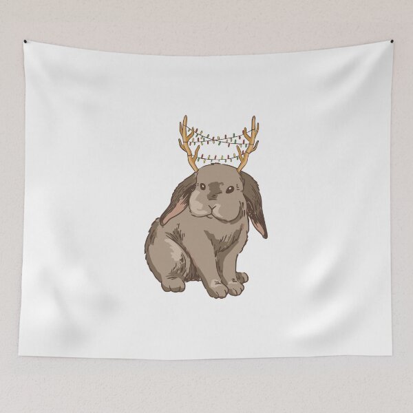 Item preview, Jackalope Christmas Bunny Design designed and sold by ZzCorezZ.