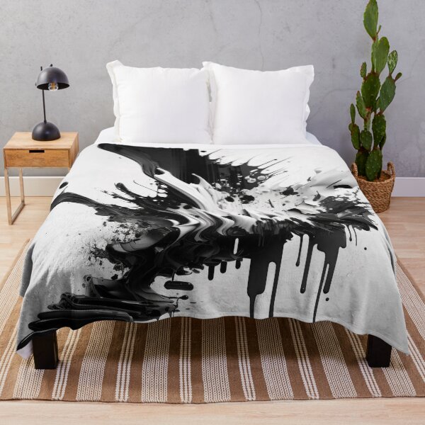 Item preview, Life in Black and White Dripping Paint designed and sold by AICreateWorlds.