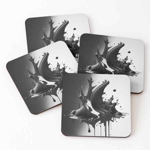 Item preview, Life in Black and White Leaking Paint designed and sold by AICreateWorlds.