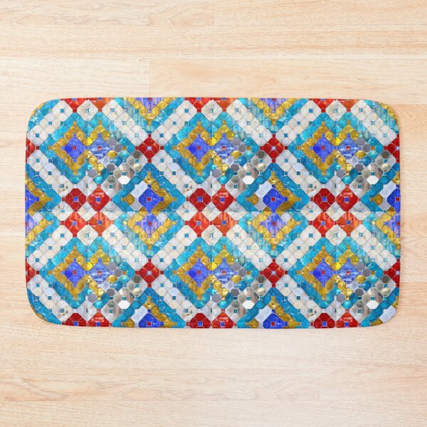Item preview, Square and Circle Pattern in multi-color designed and sold by Sasidenidesign.