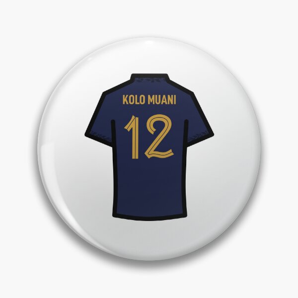 Item preview, Muani #12 FRA Blue Gold 22 Football Jersey designed and sold by Millustgfx.