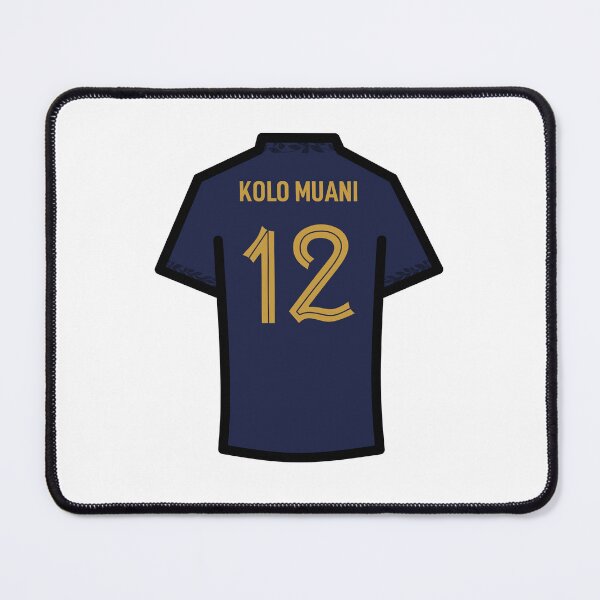 Item preview, Muani #12 FRA Blue Gold 22 Football Jersey designed and sold by Millustgfx.