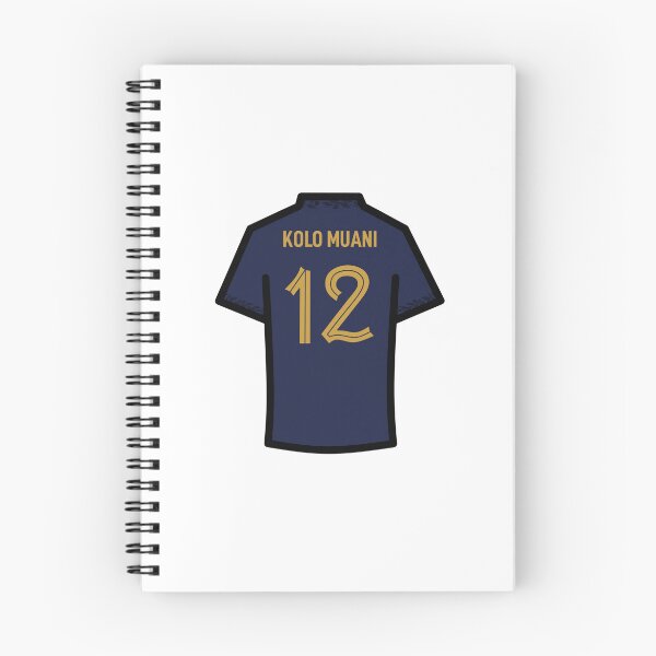 Item preview, Muani #12 FRA Blue Gold 22 Football Jersey designed and sold by Millustgfx.