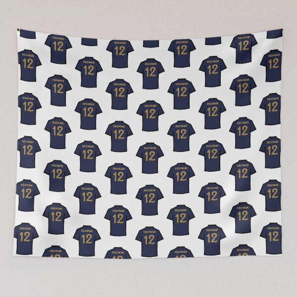 Item preview, Muani #12 FRA Blue Gold 22 Football Jersey designed and sold by Millustgfx.
