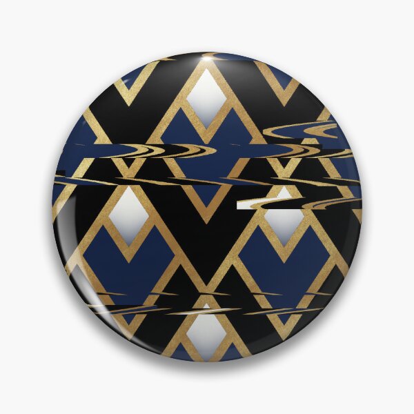 Item preview, Triangle Geometric glitch gold cream pattern  designed and sold by TipTopTapo.