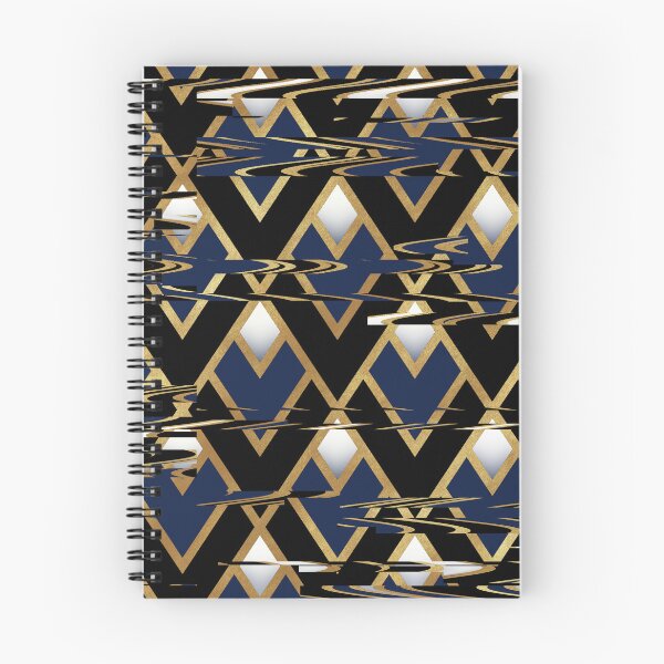 Item preview, Triangle Geometric glitch gold cream pattern  designed and sold by TipTopTapo.