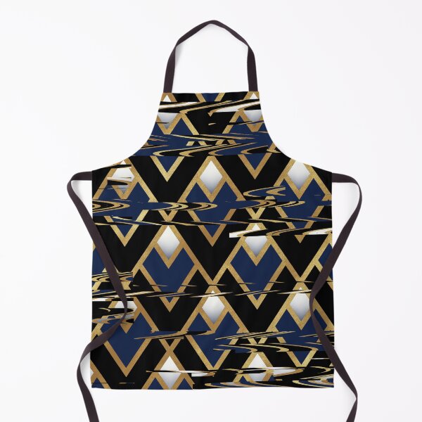 Item preview, Triangle Geometric glitch gold cream pattern designed and sold by TipTopTapo.